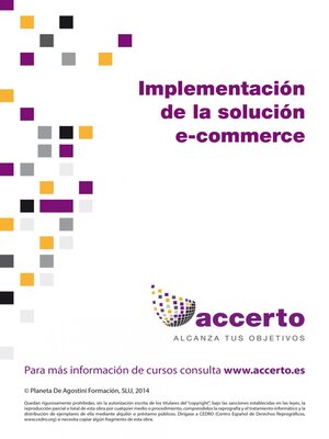 cover image of Implementación de una solución e-commerce